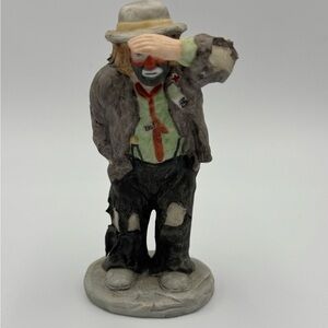 Flambro Emmett Kelly Jr “Looking Out To See” Figurine Miniature Collection